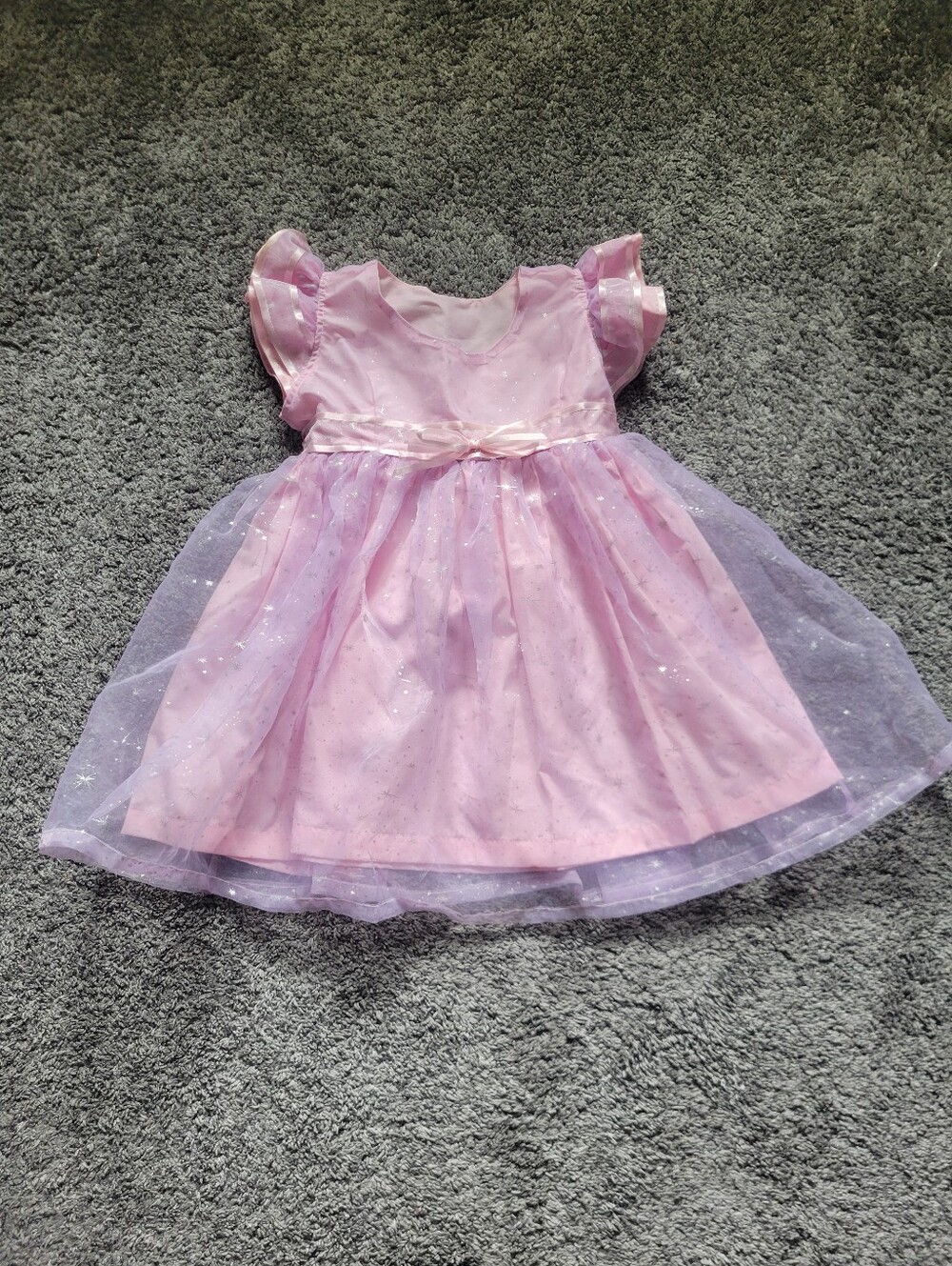 Pink Sparkle Tulle Dress for Kids - Elegant Party Dress Size 3T Halloween